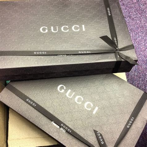 are any gucci boxes white|Gucci gift box.